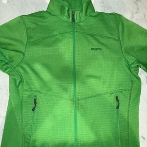 Patagonia Bright Green Zip-Up Jacket